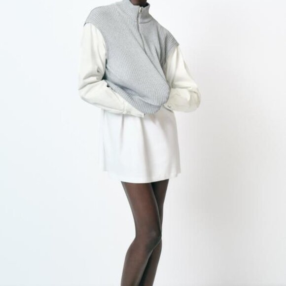 Zara Sweaters - ZARA COMBINED T-SHIRT VEST SIZE S 1131/314/803